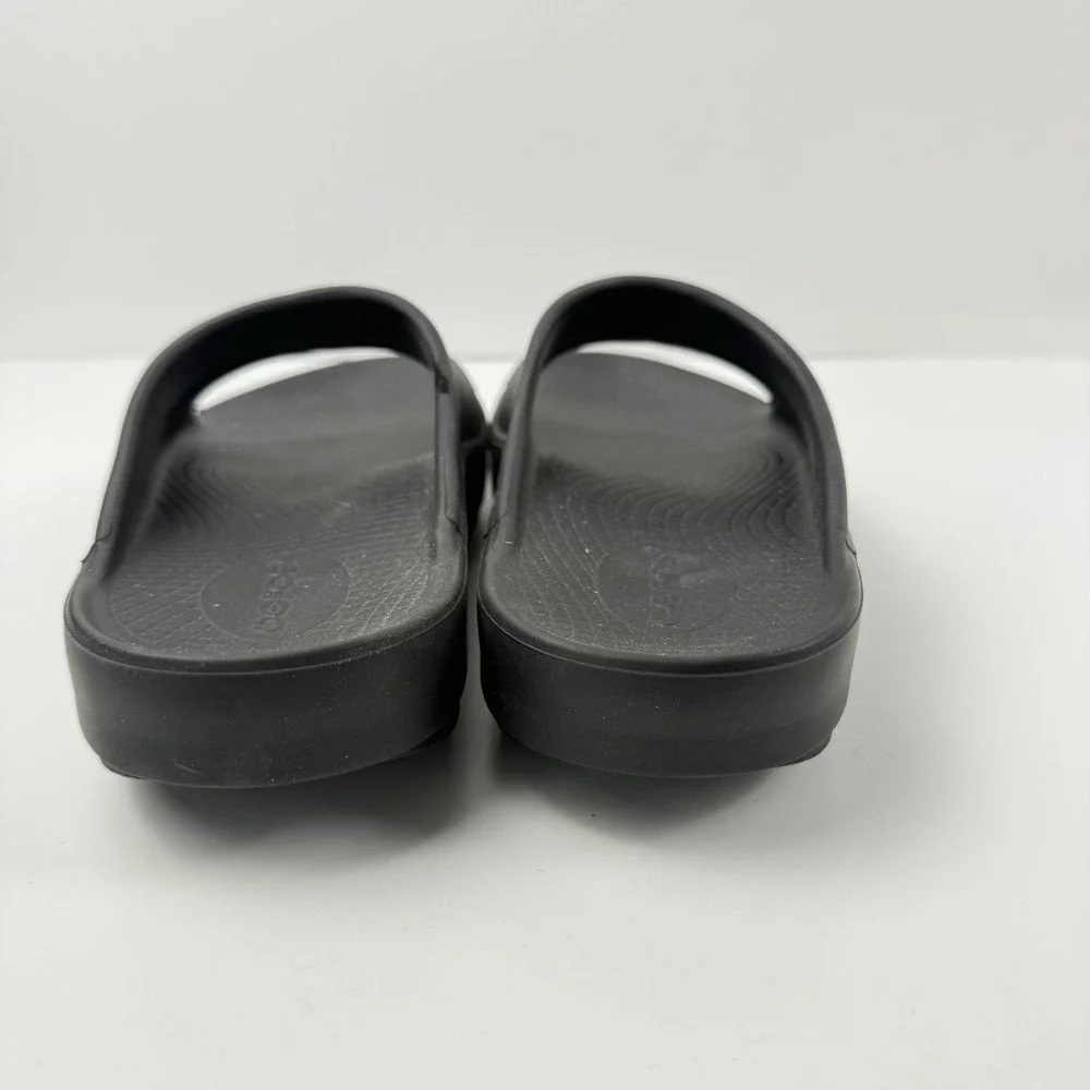 OOFOS OOahh Recovery Slide Sandal Women's Size 8 Black Comfort Sandals